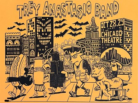 Jim Pollock - Trey Anastasio Band Chicago Pumpkin Variant Fashion