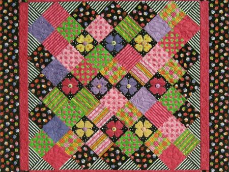 Accent on Charms Quilt Pattern - Straight to the Point Series QW-23 - Paper Pattern Discount