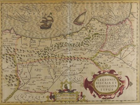 1628 Map of Spainish Coast Cheap