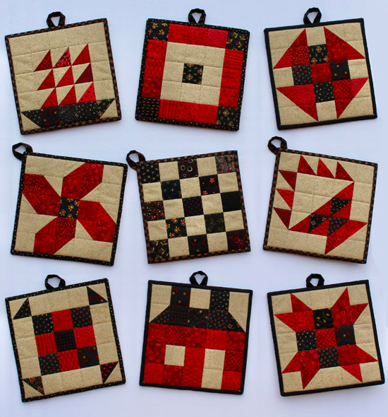 5-Patch Classic Potholder Pattern SP-217 - Paper Pattern Hot on Sale