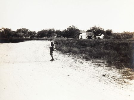 1919 Photograph Solitary Man By C. O. Lee San Antonio Texas Supply