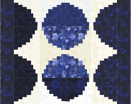 Circle Log Cabin Quilt Pattern CJC-50831 - Paper Pattern Online now