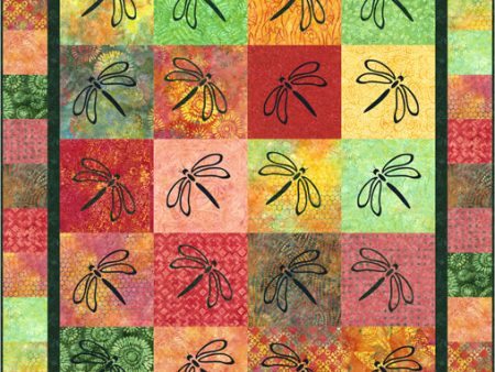 Transparent Dragonflies Quilt Pattern CJC-50971 - Paper Pattern Online