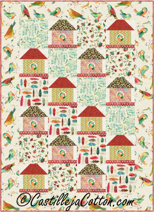 Twittering Birds Quilt Pattern CJC-5080 - Paper Pattern For Cheap