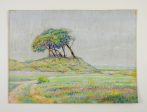 Windswept Trees Pastel Drawing By Simon Michael Online Hot Sale