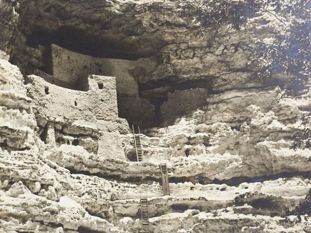 1949 Silver Albumen Photograph of Montezuma s Castle Camp Verde Online Hot Sale