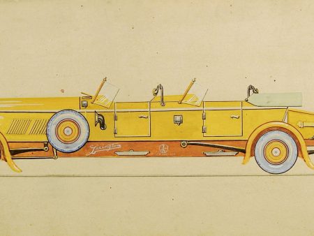 1920 Lexington Motors Concept Art Painting Online Sale