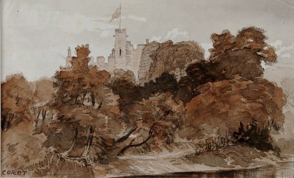 1871 Bothal Castle Watercolor Study Painting Online