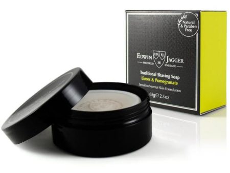 Edwin Jagger PPS-SSLPT Shaving Soap Laimų ir granatų aromato skutimosi muilas indelyje, 65g Supply