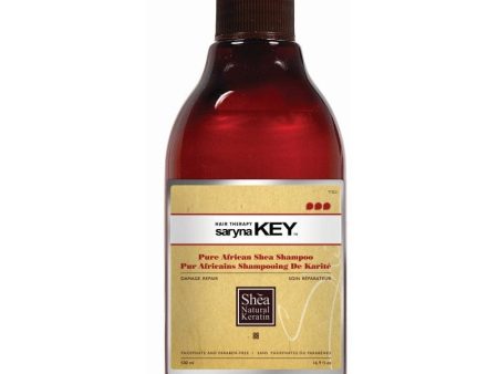 Plaukų šampūnas Saryna KEY Damage Repair Pure African Shea Shampoo su taukmedžio sviestu, atstatomasis, skirtas pažeistiems plaukams, 500 ml +dovana Fashion