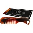 Edwin Jagger BMC03 Beard & Moustache Comb Barzdos ir ūsų šukos (medžio spalvos) Online Sale