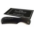 Edwin Jagger BMC06 Beard & Moustache Comb Barzdos ir ūsų šukos (juodos spalvos) Sale