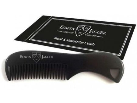 Edwin Jagger BMC06 Beard & Moustache Comb Barzdos ir ūsų šukos (juodos spalvos) Sale