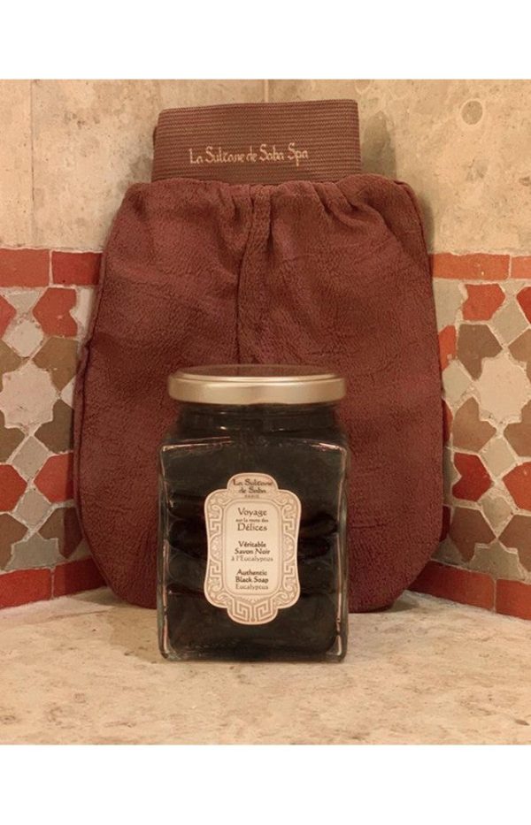 La Sultane de Saba Hamam Rituals Juodas muilas su eukaliptu 300g +dovana CHI Silk Infusion Šilkas plaukams Sale