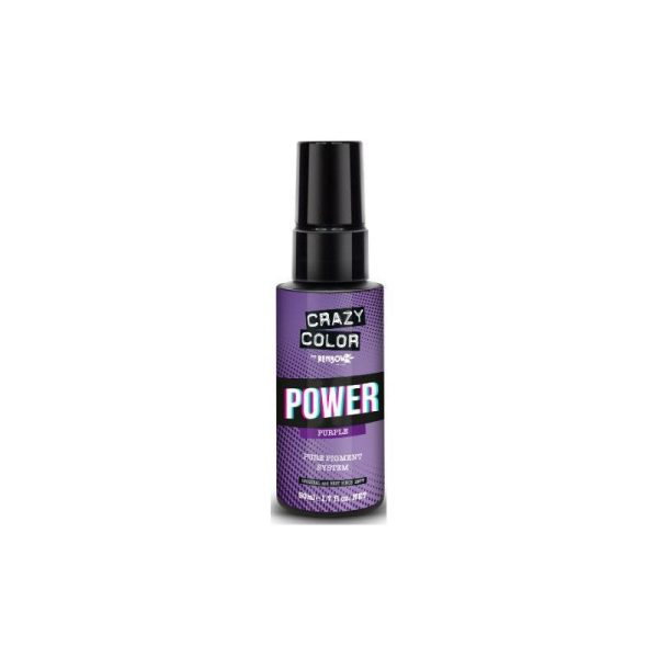 Koncentruotas pigmentas plaukams Crazy Color Toning Drops Purple COL002551, 50 ml, violetinė spalva Fashion