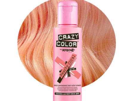 Plaukų dažai Crazy Color Peachy Coral COL002286, pusiau ilgalaikiai, nr. 70, 100 ml Hot on Sale